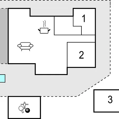 2 Bedroom Pet Friendly In Hébergement de vacances Hemmet